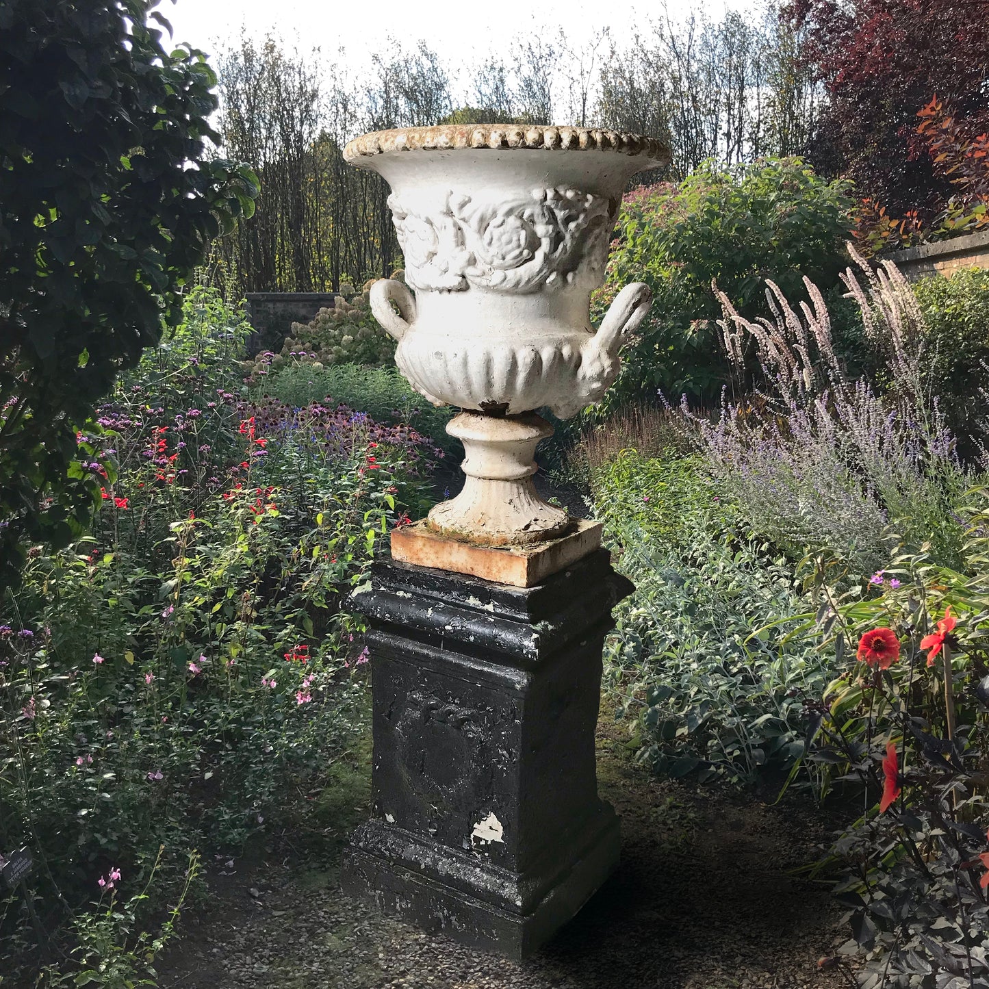 English Campana Cast Iron Urn by Andrew Handyside Co. c.1870