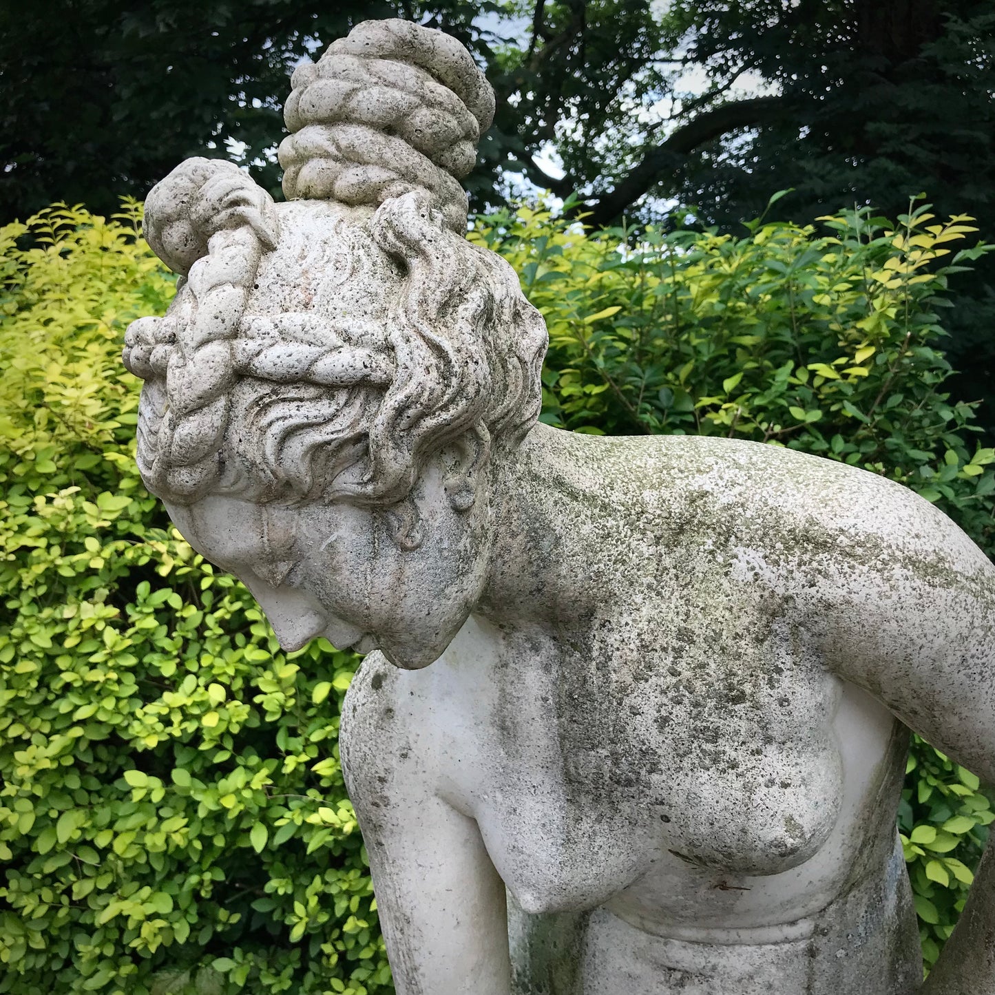 Life-Scale Statue of Bathing Venus with Plinth