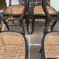 Set of 4 Ebonised French Salon Chairs