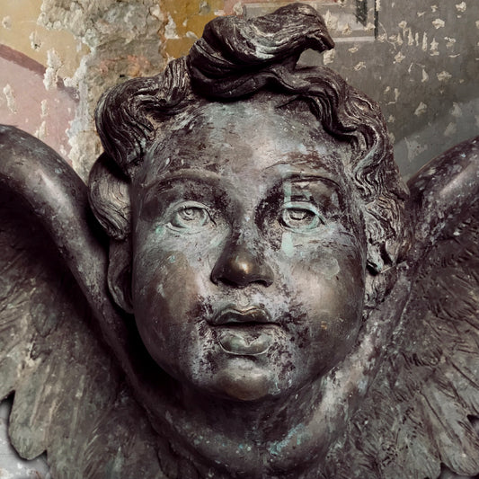 Bronze Cherub 20th Century