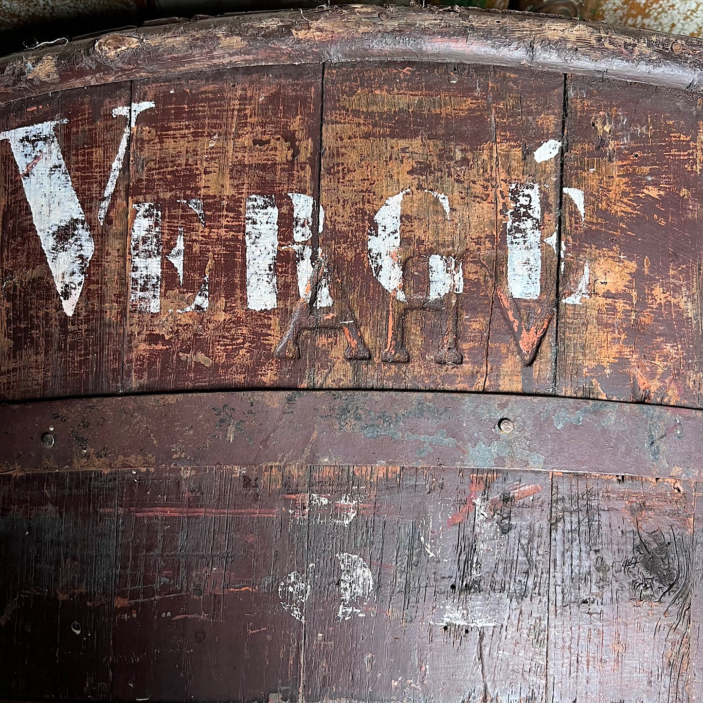 Wooden French Vineyard Grape Hod/Bucket Late 19th Century