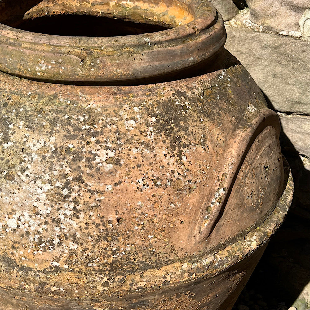 Florentine Banded Terracotta of Impruneta Storage Jar c. 17th Century