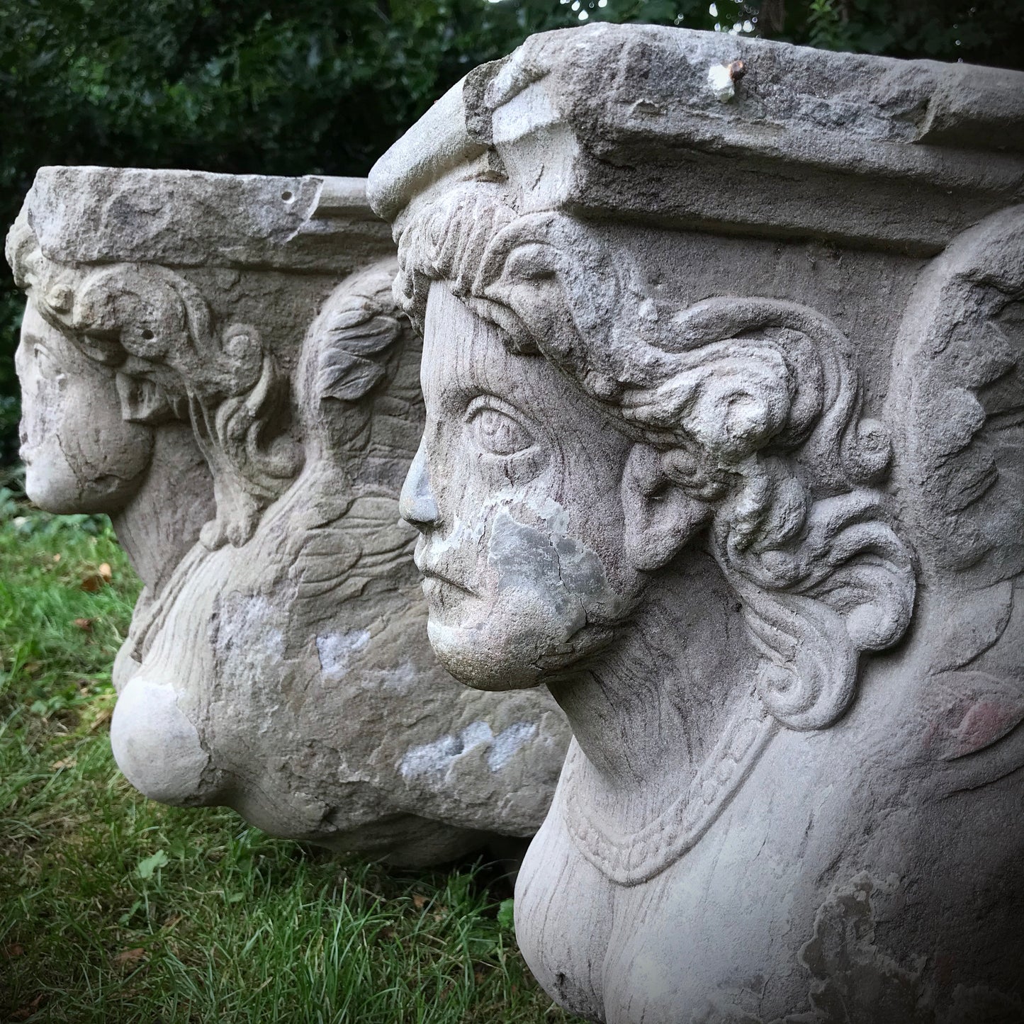 17th Century Belgian Castle Harpy Corbels