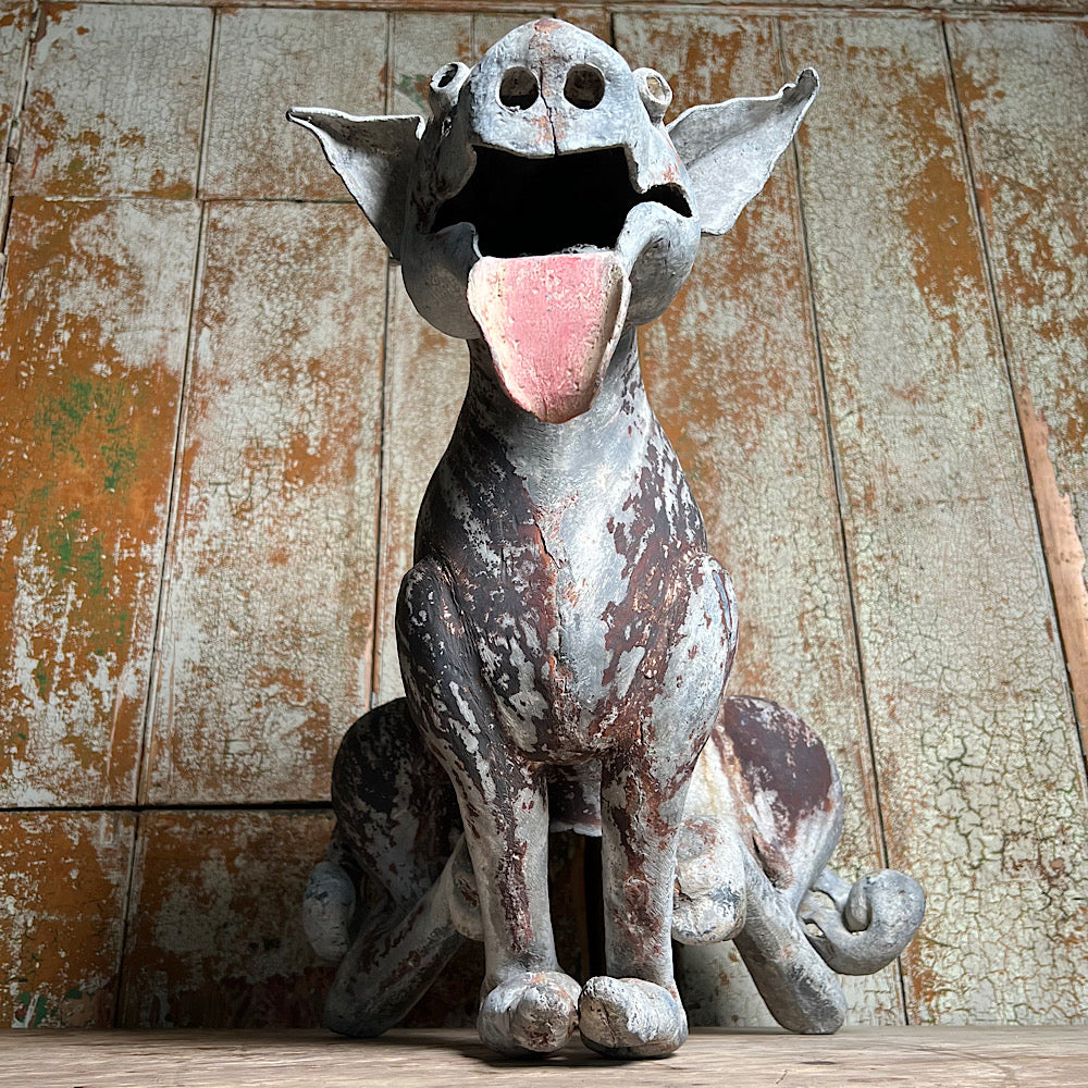 Gothic Revival Lead Gargoyle Hound c.1840