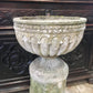 Early 20th Century Composite Stone Urn & Plinth