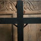 Flemish Crucifix in Veneered Red Tortoiseshell and Carved Fruitwood Corpus Christi 18th Century