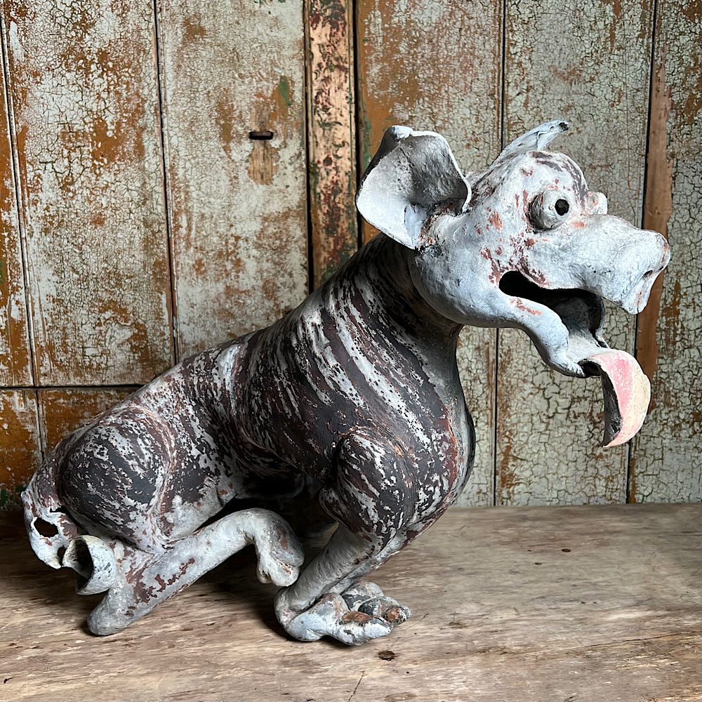 Gothic Revival Lead Gargoyle Hound c.1840