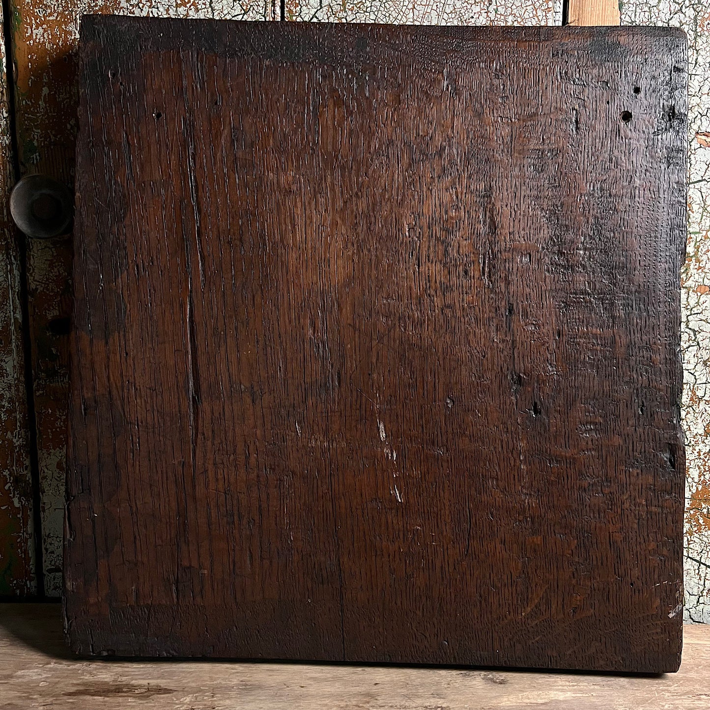 Carved Oak Slab Panel with Romayne Portrait c.1550