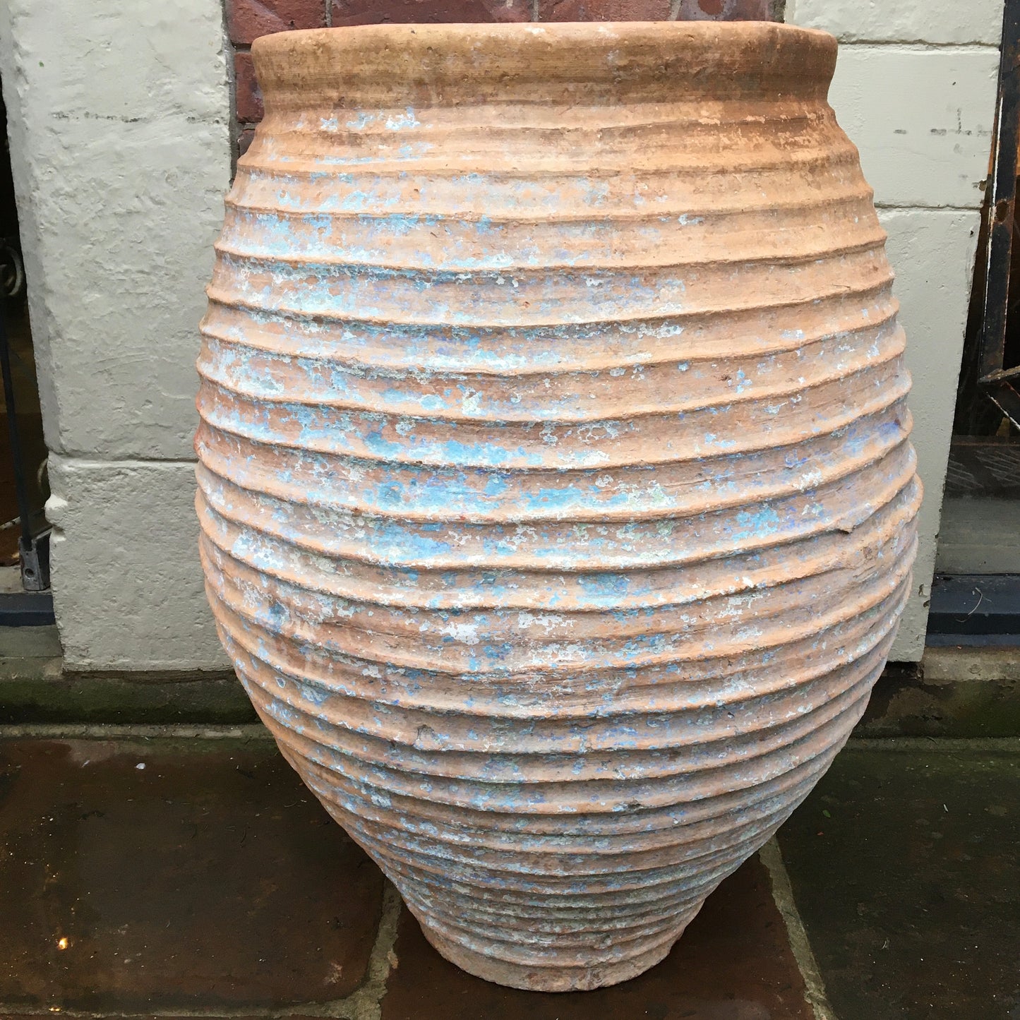 Large Antique Terracotta Beehive Storage Jar