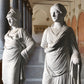 Life-size Regency Humphrey Hopper Plaster Statues of Athena and Demeter from Harewood House c.1815