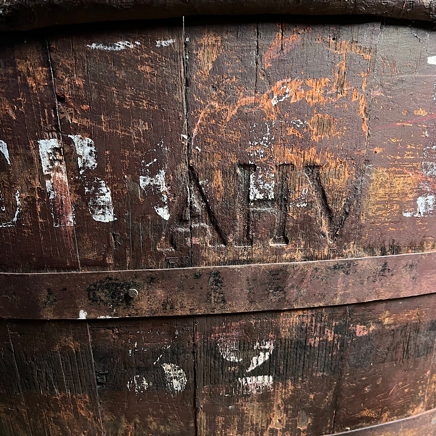 Wooden French Vineyard Grape Hod/Bucket Late 19th Century