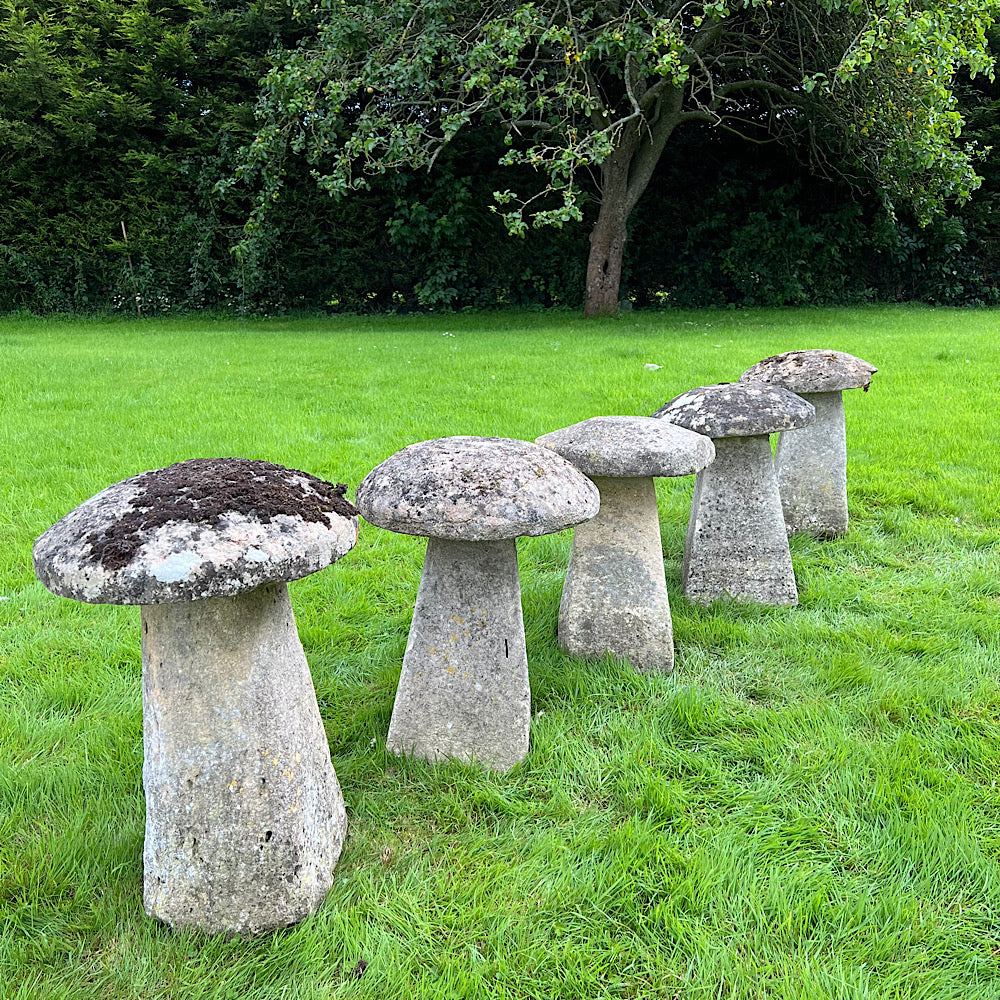 Set of Five Cotswolds Staddle Stones c.1750