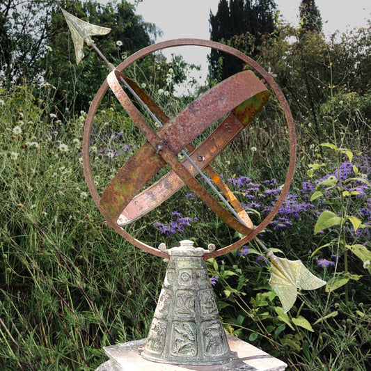 A.B. Aronsson & Söner Armillary Sphere on Ionic Column c.1920