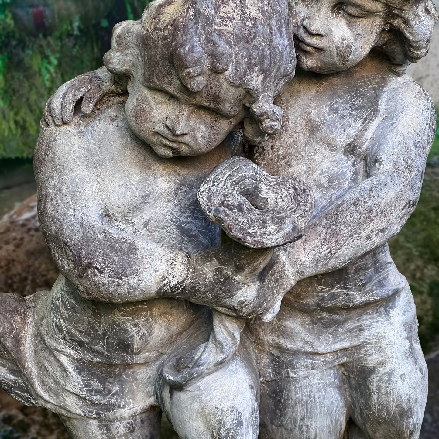 Lead Putti Duo Fountain c.1860