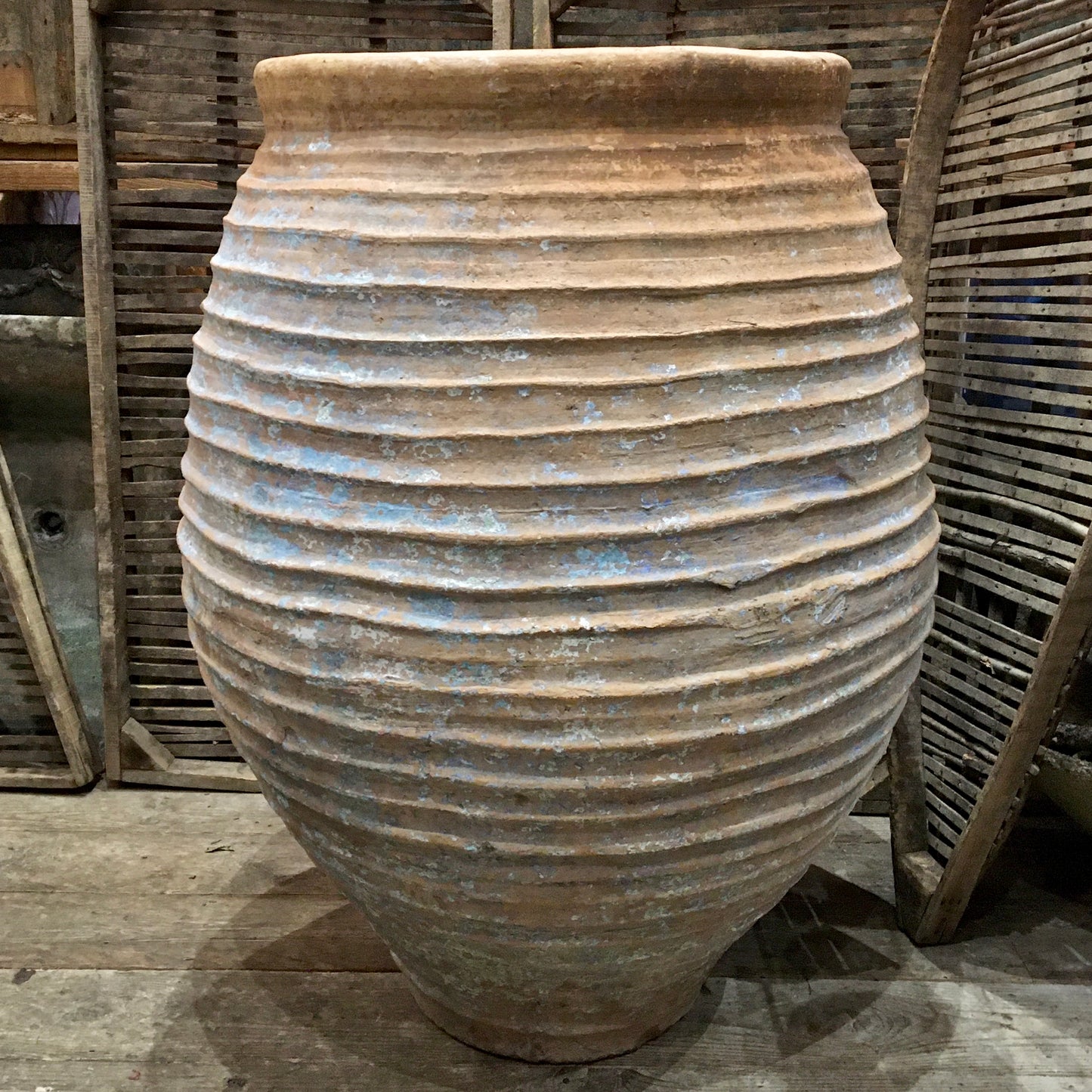 Large Antique Terracotta Beehive Storage Jar