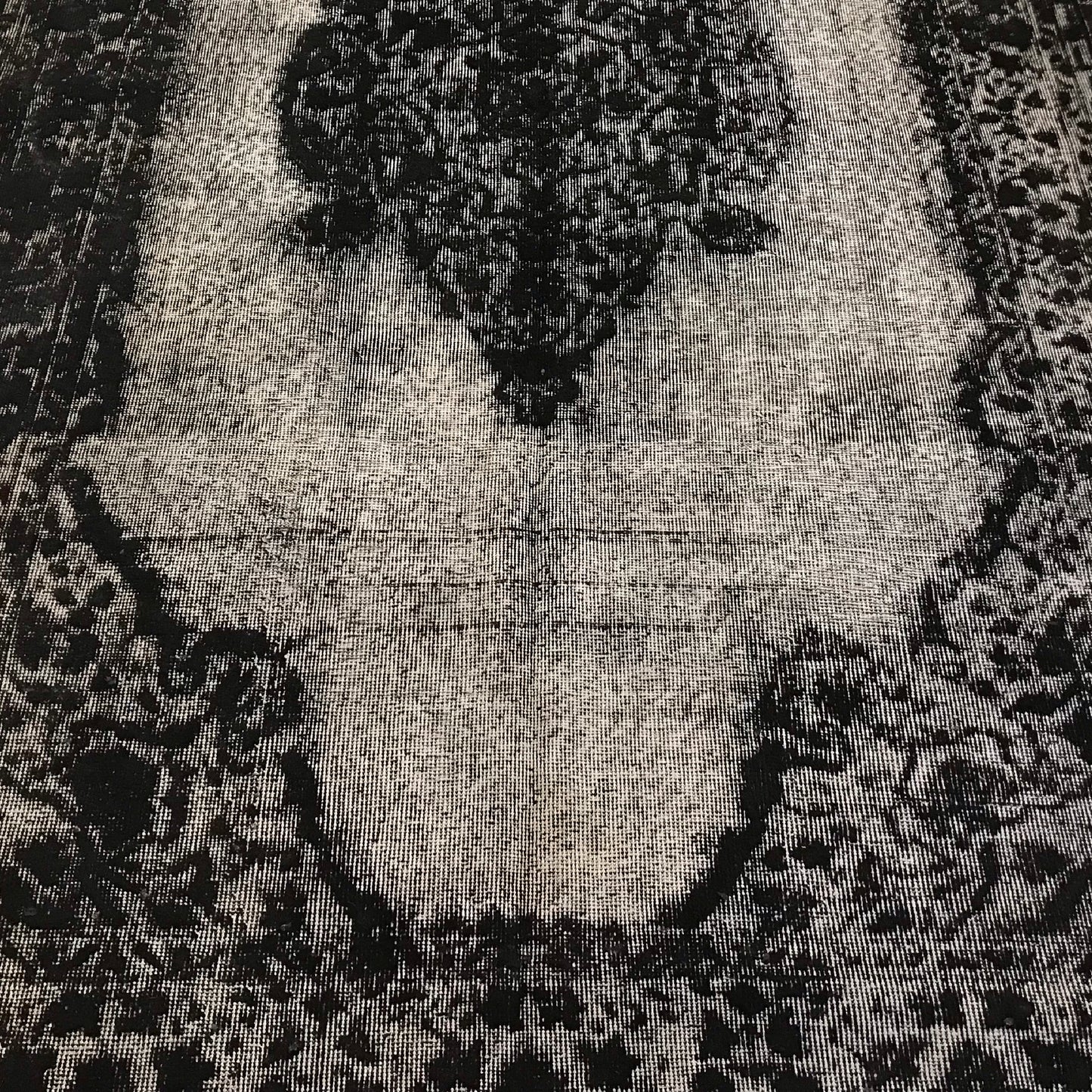 Antique Artisan Re-Worked Turkish Carpet Black