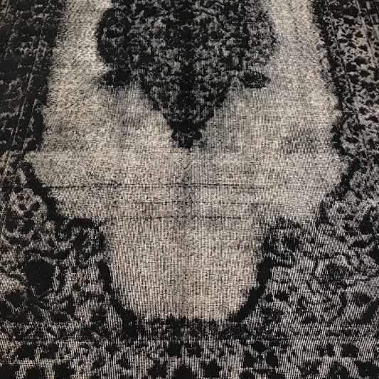Antique Artisan Re-Worked Turkish Carpet Black
