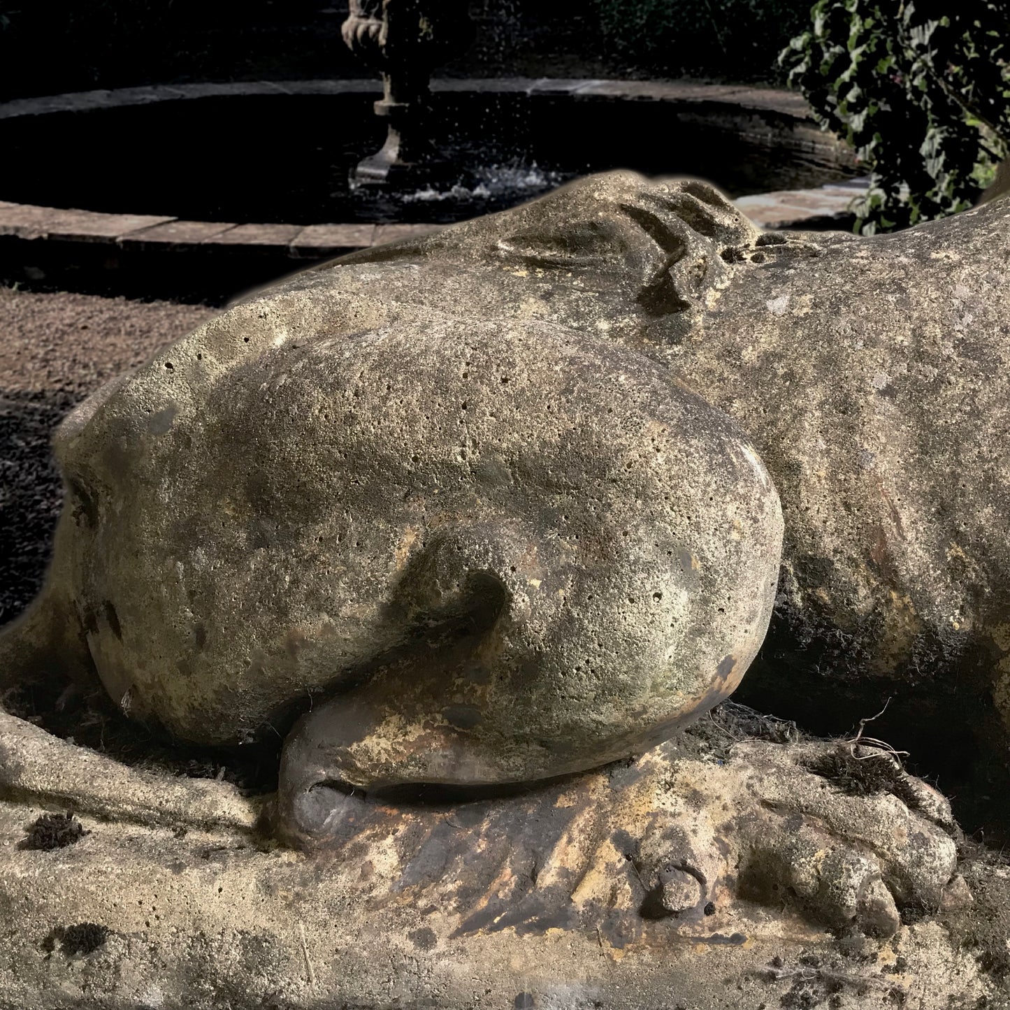 Recumbent Lion with Plinth