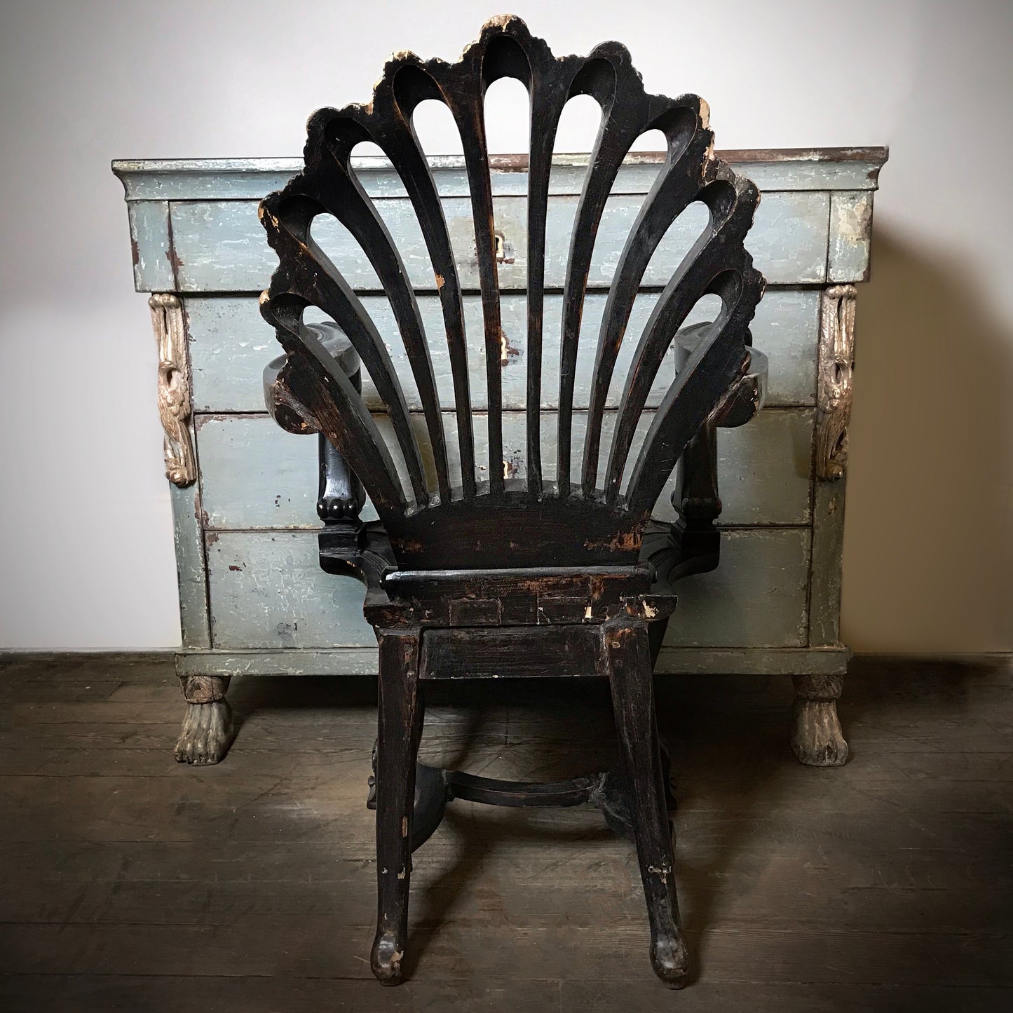 A George II English Grotto Chair in the Manner of William Kent