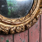 Italian Baroque Giltwood Oval Wall Mirror c.1740