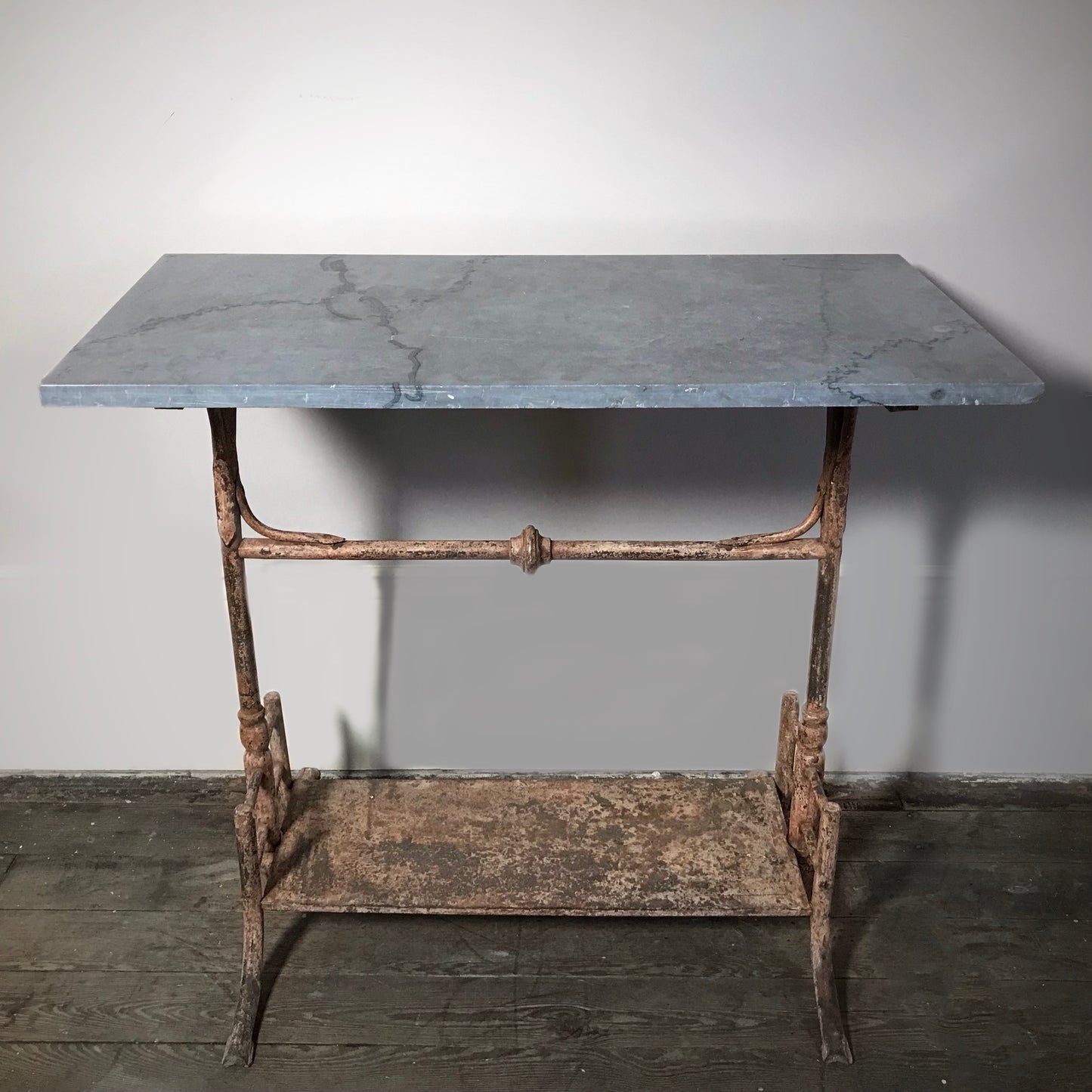 French Granite Top Metal Console Table c.1880
