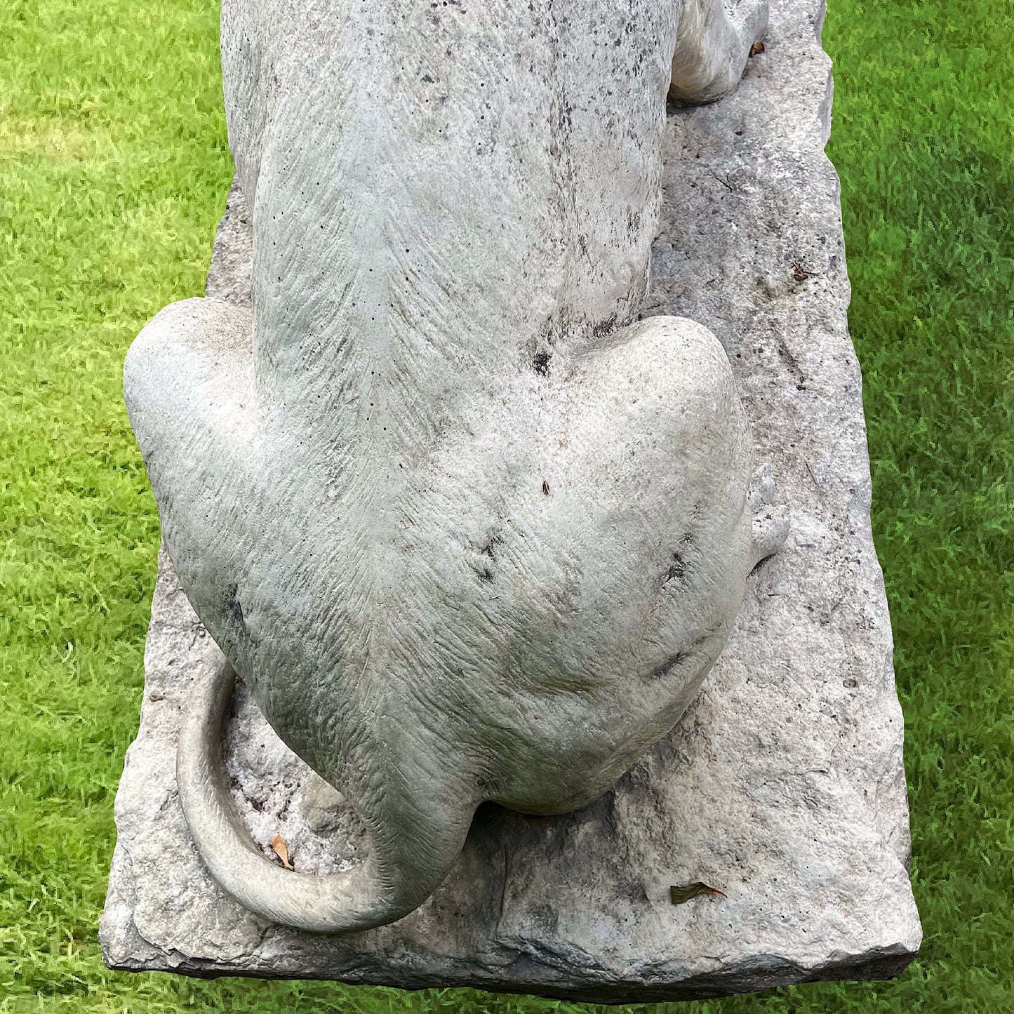 Monumental Pair of Lion Garden Statues