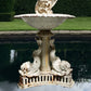 French Mid-20th Century Cast Iron Putti & Carp Fountain