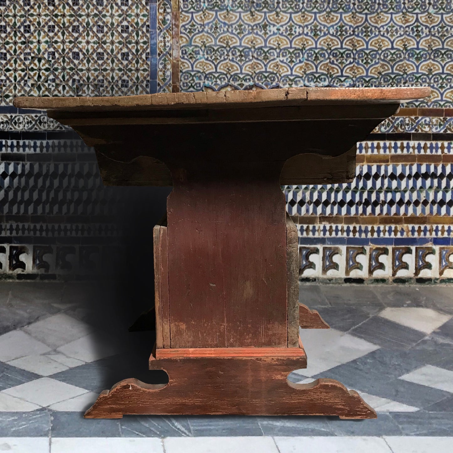 Swiss Alpine Folk Art “Box” Table c.1800