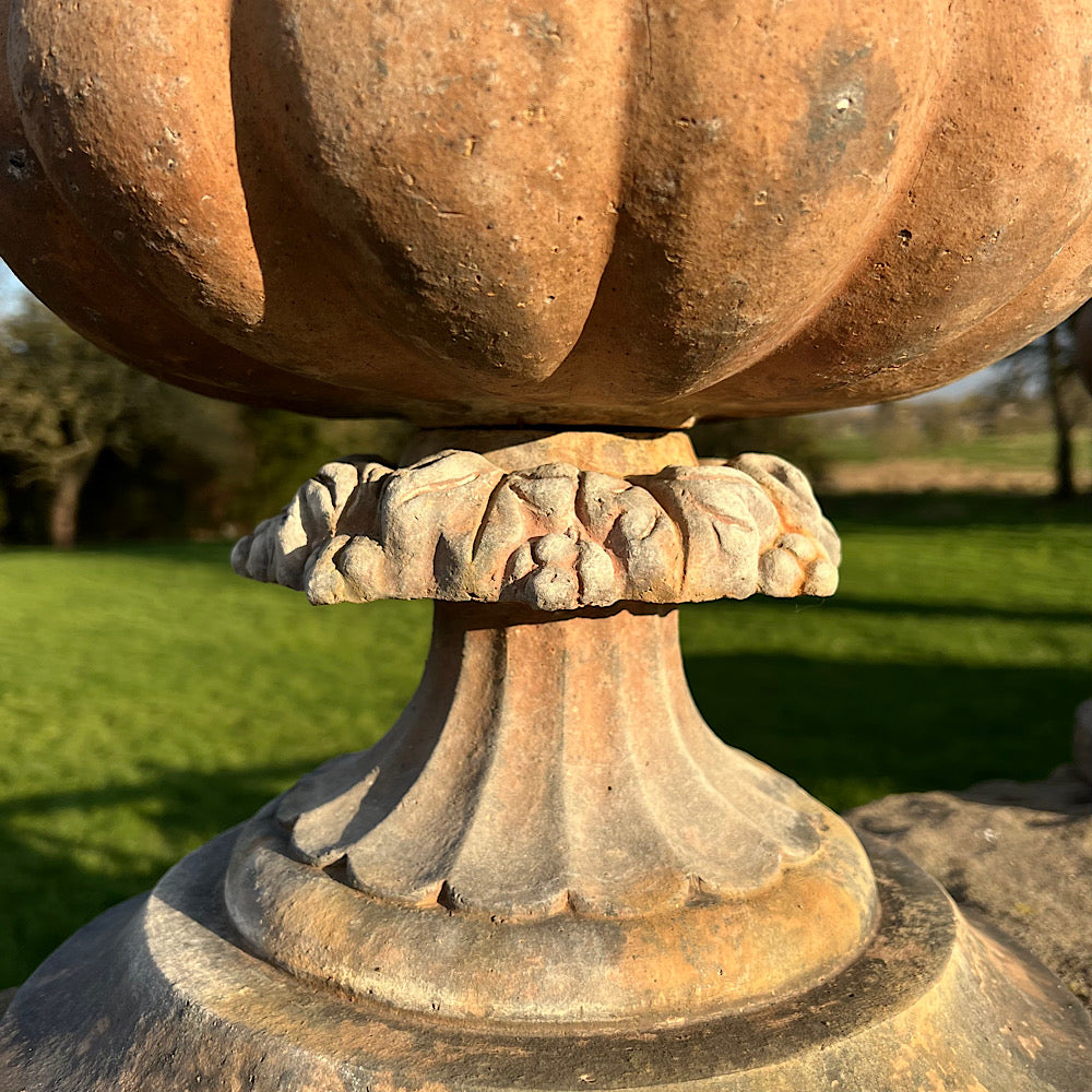 Set of Six Scottish Terracotta Urns c.1860-1880