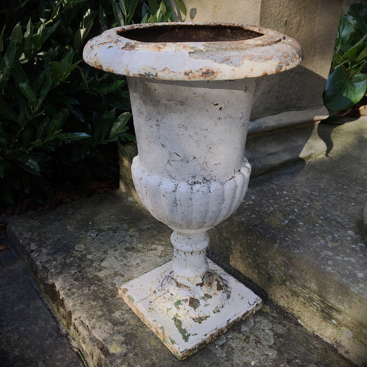 Tall Single Cast Garden Urn