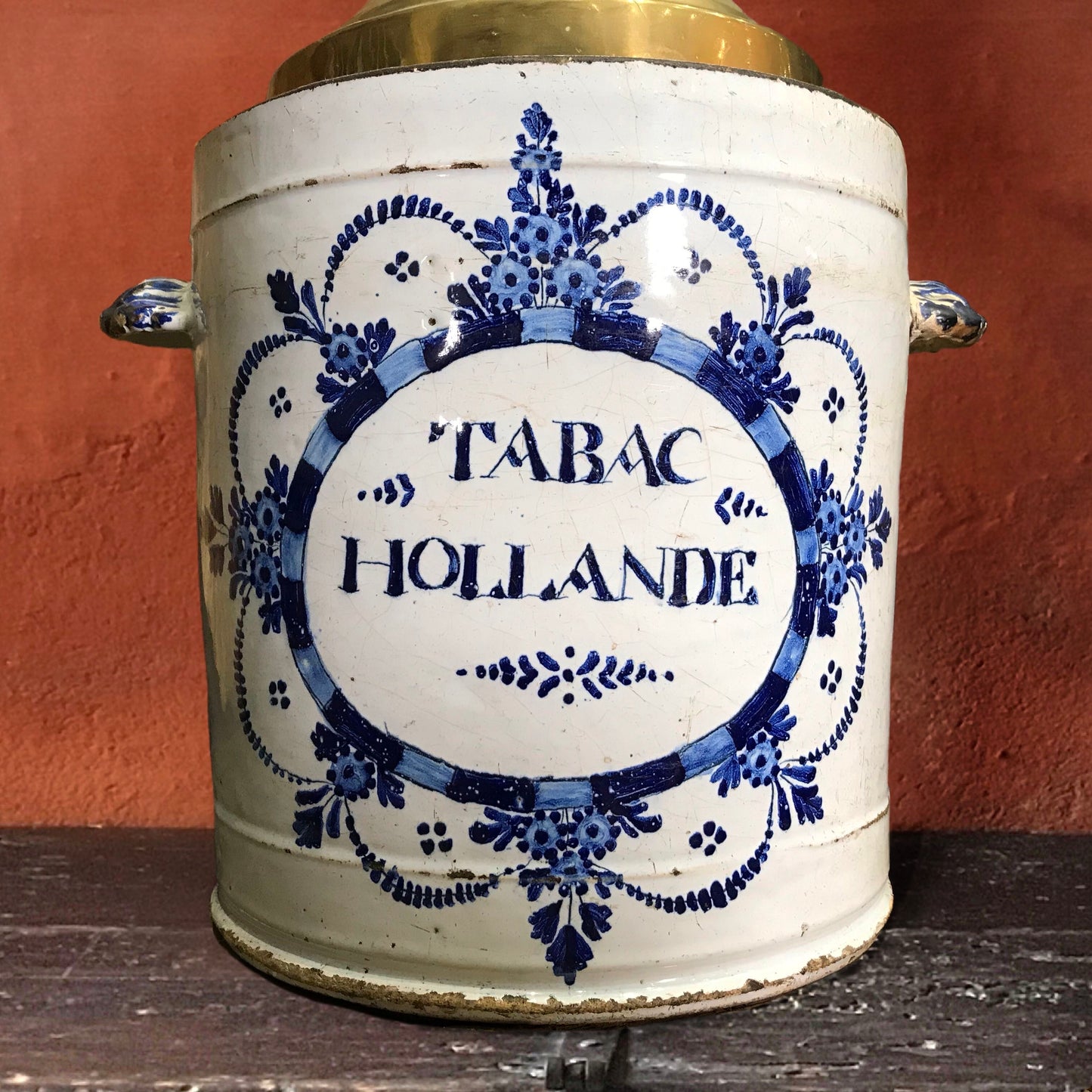 Dutch Delft Tobacconist Jar c.1700