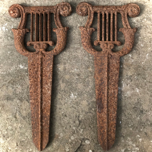 A Pair of Harp Boot Scrapers