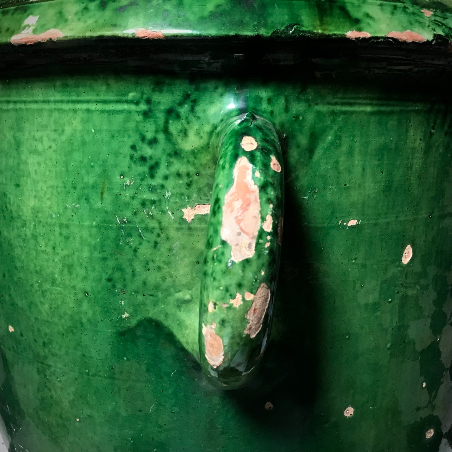 A Huge Green Glazed Castelnaudary Citrus Jardiniere c.1850