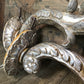 Pair of Italian Silver Leaf Pricket Wall Sconces c.1750