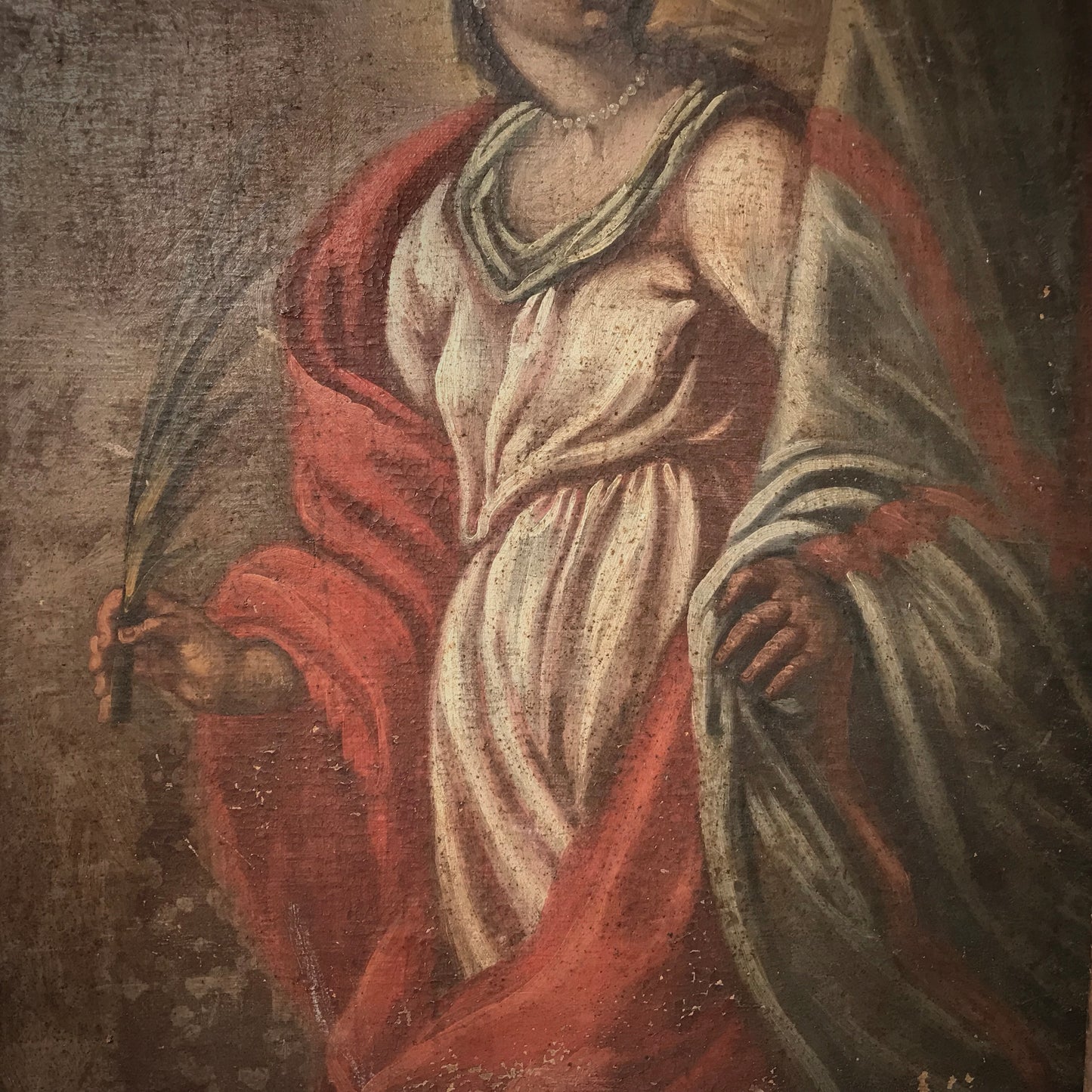 Italian Oil Painting Depicting Saint Rita c.1680