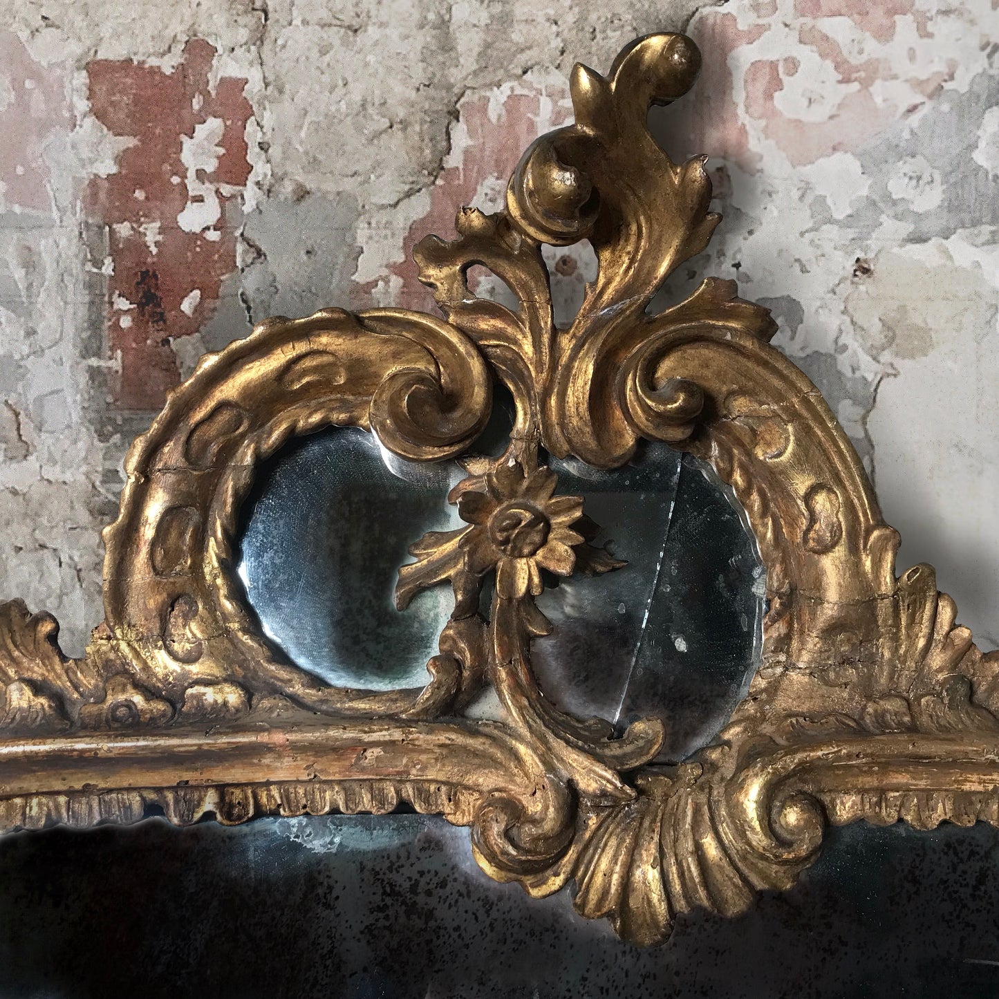 Large French Carved Gilt Régence Mirror c.1730