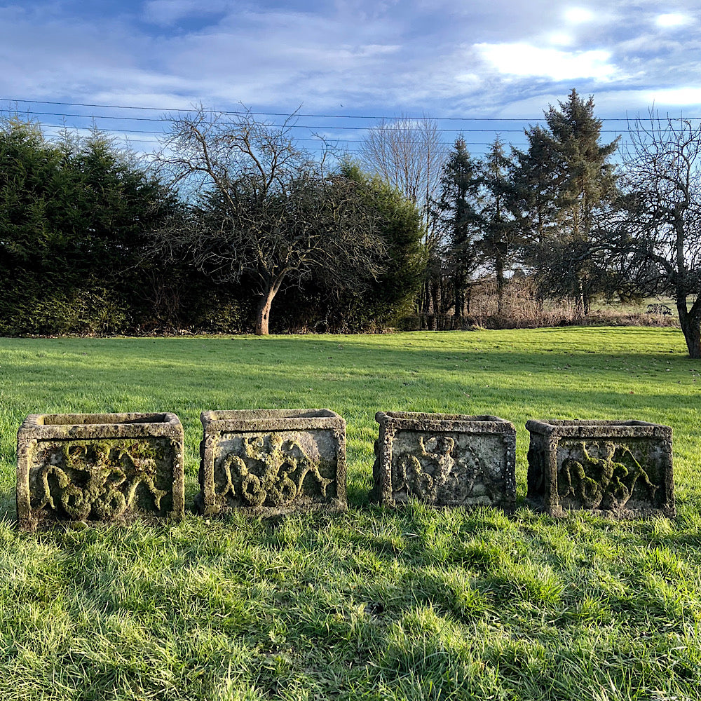 Set of Four Merman Planters c.1930