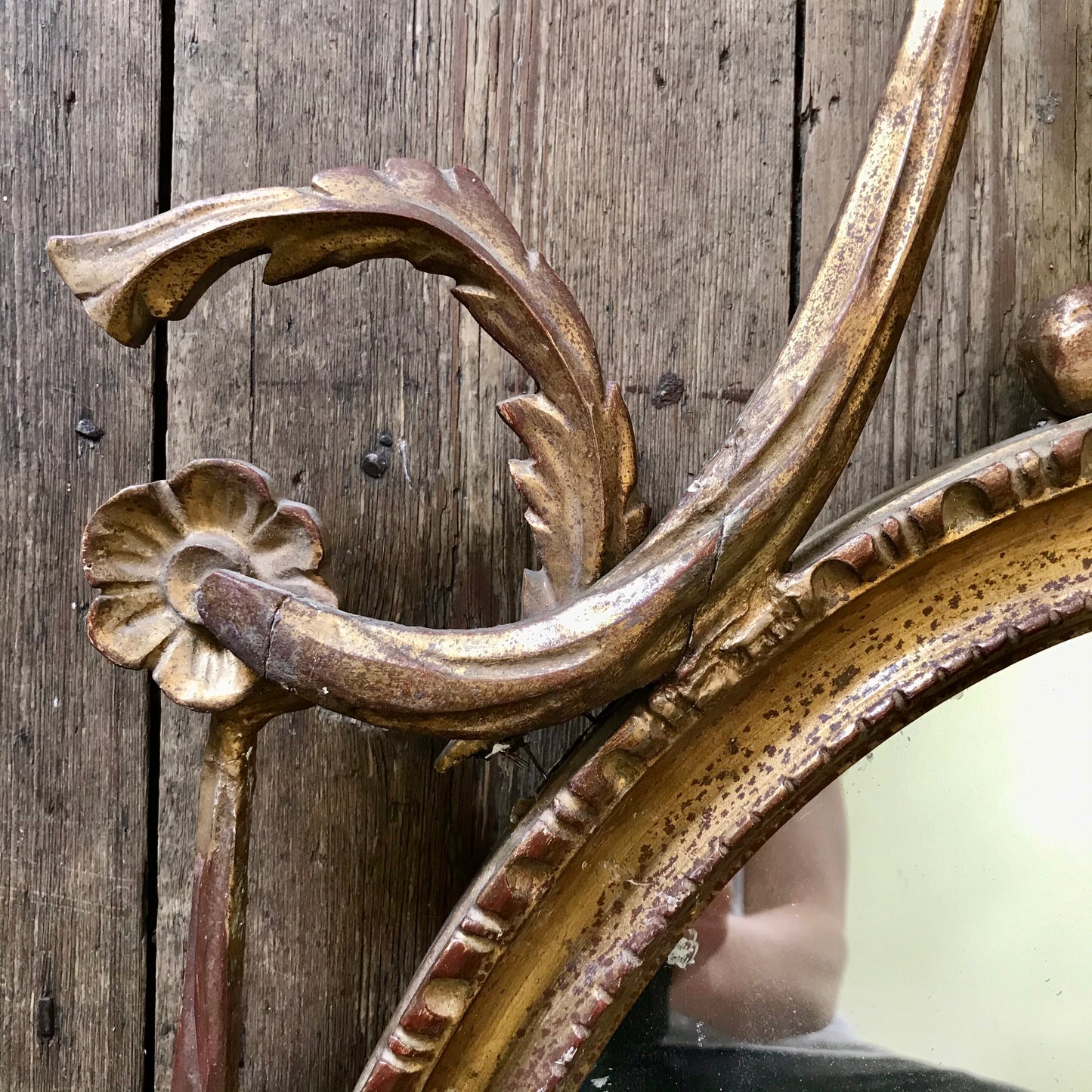 Late 19th Century Classical Style Oval Mirror