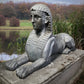 Lead Sphinx and Plinth Early 20th Century