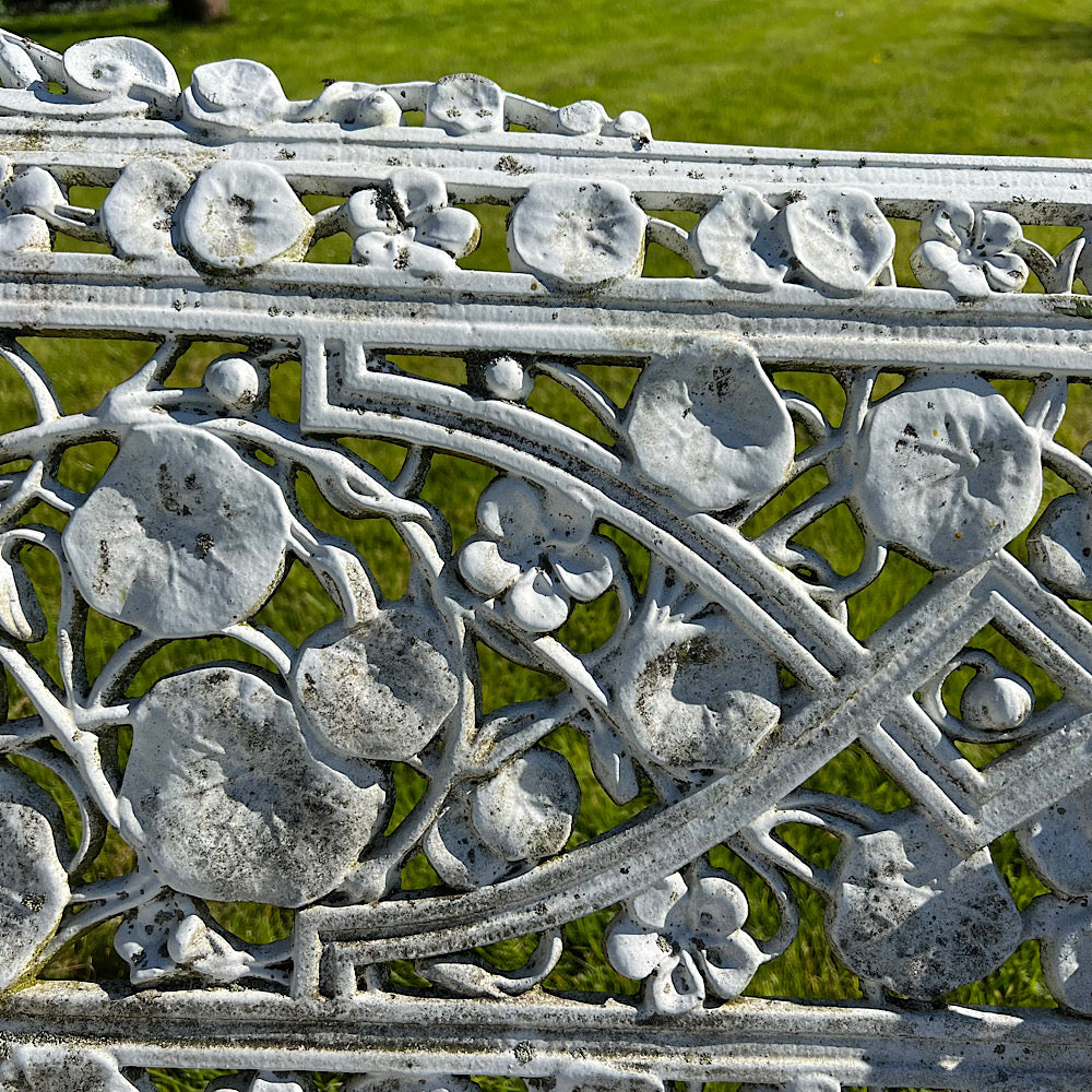 Nasturtium Bench in Aluminium, after Coalbrookdale from Crowe Hall, Bath