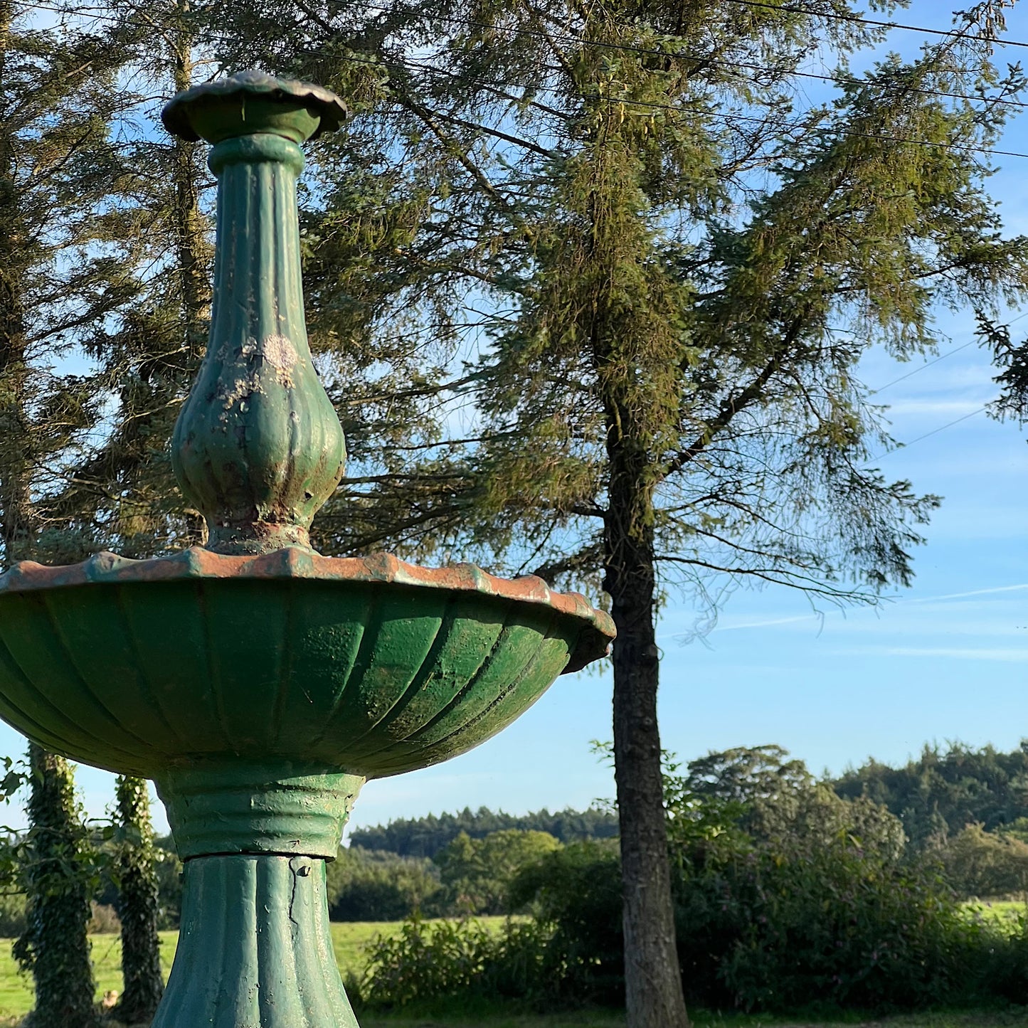 Two-Tiered French Cast Iron Fountain