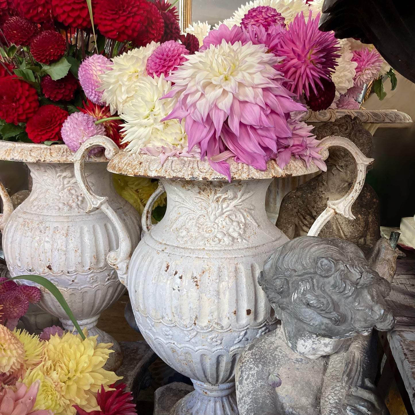 Large Pair of French Garden ‘Vase’ Urns 19th Century