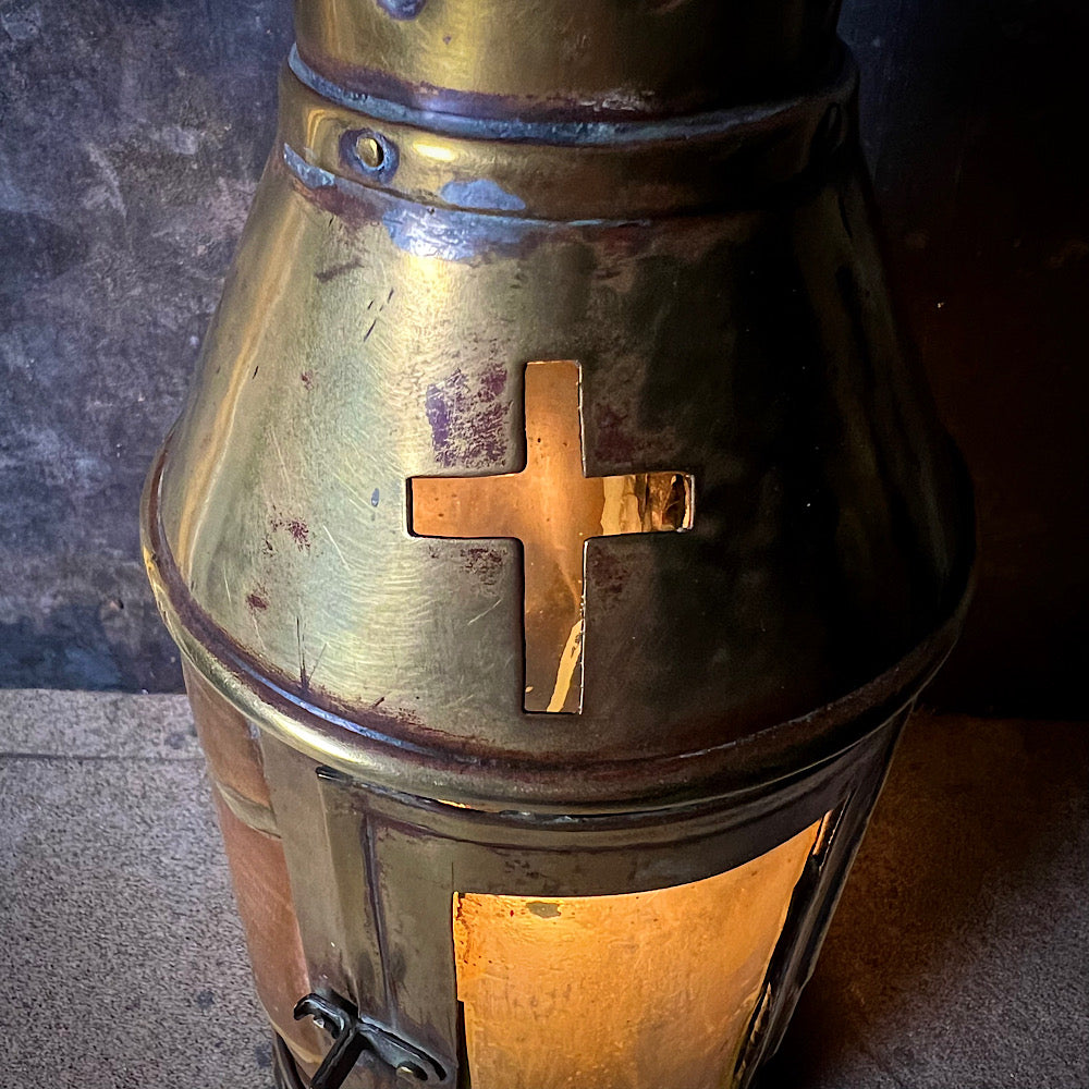 Ecclesiastical Brass and Horn ‘Lanthorn’ Lantern c.1700