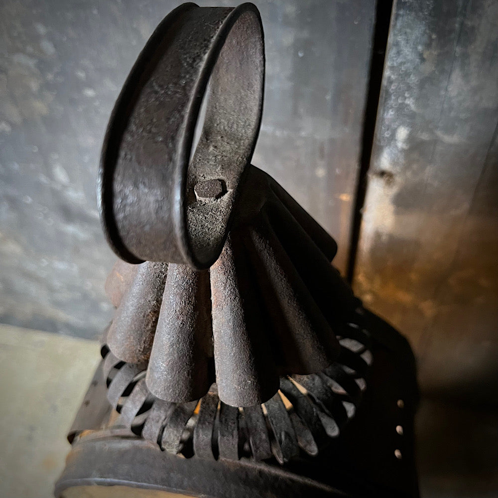 Rustic 19th Century Tin Candle Lantern