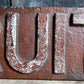 Cast Iron “FRUIT” Railway Sign c.1920