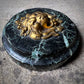 Gilt Bronze Lion & Verde Antico Marble Paperweight c.1820