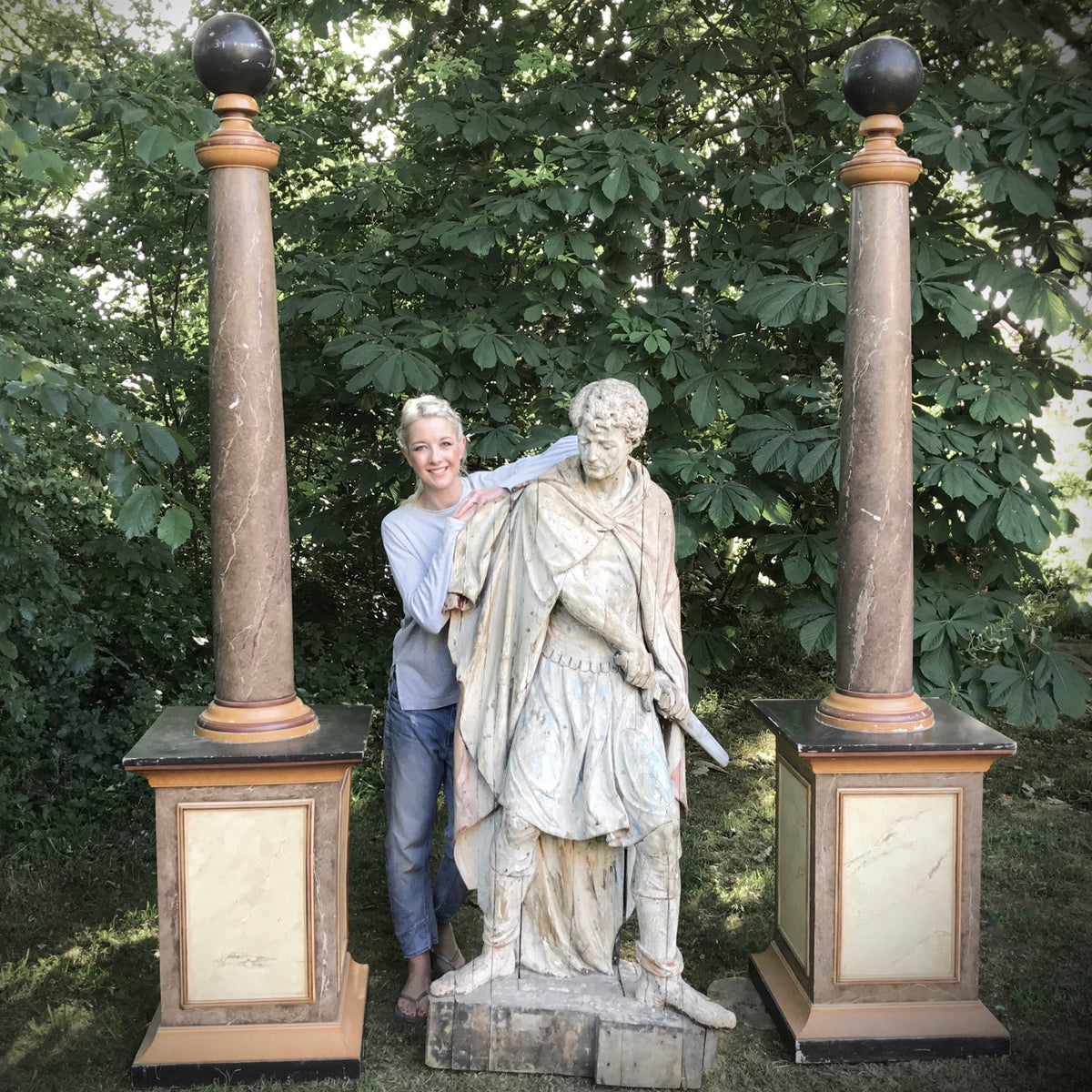 Life-Size Carved Italian Renaissance Knight | Chris Holmes Antiques