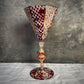 Stunning Collection of Five Venetian Murano Goblets