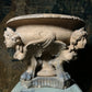 J M Blashfield Buff Terracotta Winged Harpy Urn c.1860