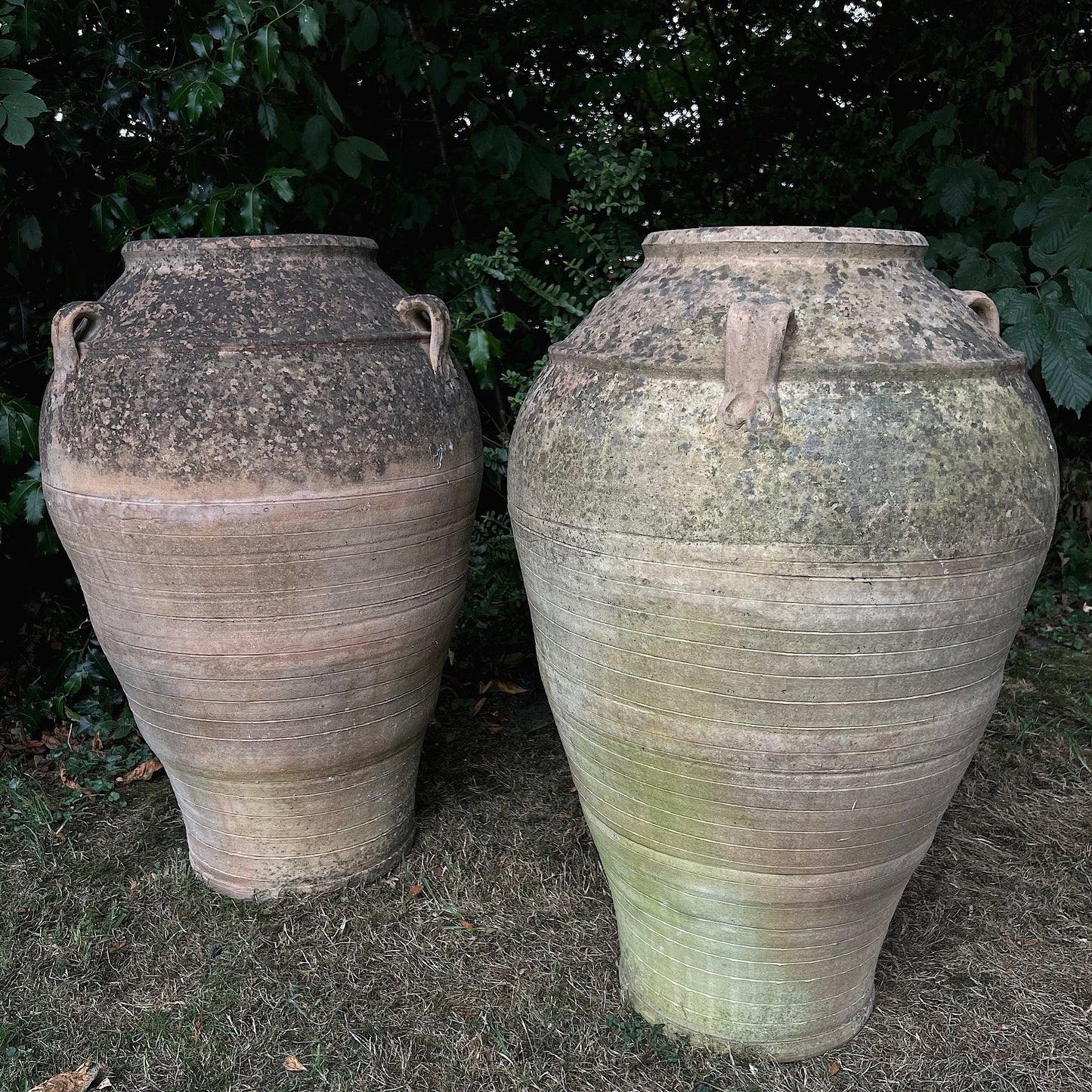 Pair of Large Greek Terracotta 'Pithoi' Jars